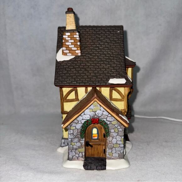 Santa's Workbench Lighted Porcelain House - Calico Cat Toy Shop Christmas 1999 - Picture 2 of 7